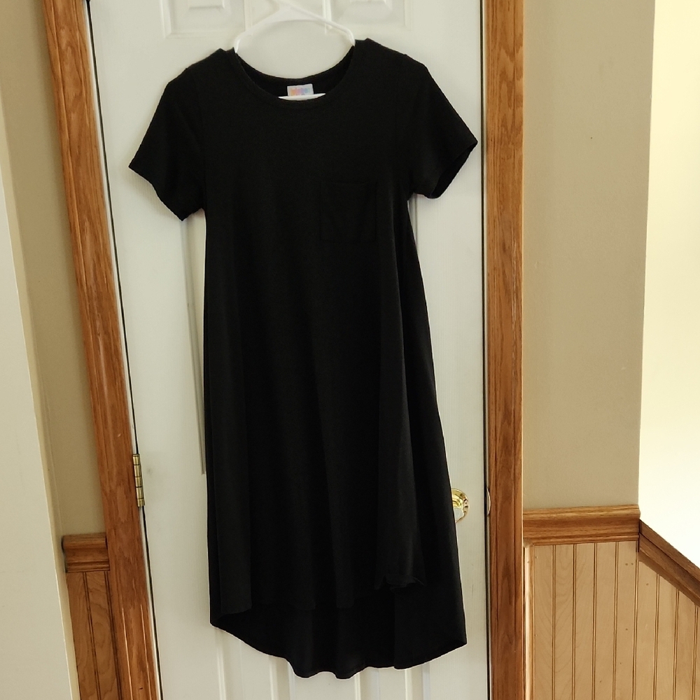 LuLaRoe Black Short Sleeve Carly Dress